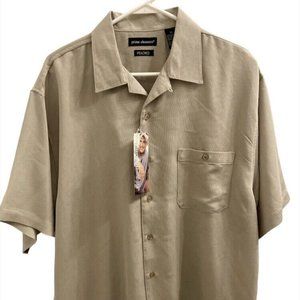 Prime Elements Peached Mens Shirt XL NWT Button Down Chino Color …